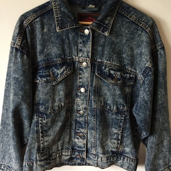 The Rolling Stones Shrunk Denim Trucker Jacket (M) - Picture 2 of 8